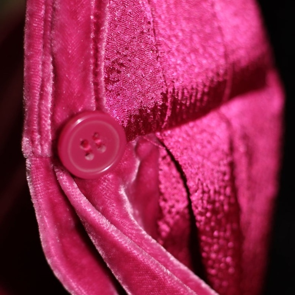 Racheal Roy Velvet Fuchsia Dress (0) - Picture 2 of 9